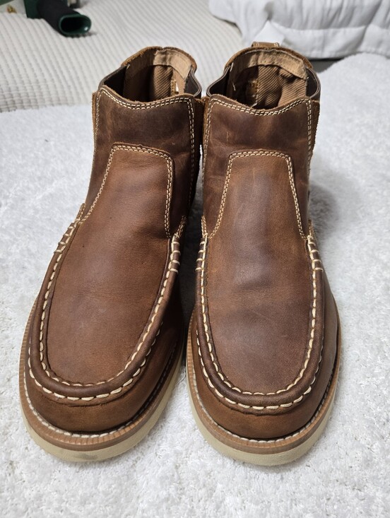 Twisted X Men\'s Oiled Saddle Brown Moc Toe Chelsea Wedge Boot Sz 9m MCA0013 main image 6